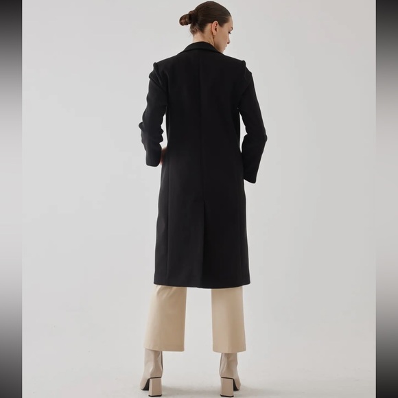 87 Chic Black Single Button Detail Boucle - Picture 4 of 4